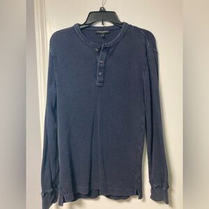 Banana Republic Waffle Henley Navy Blue Men’s Small NWOT